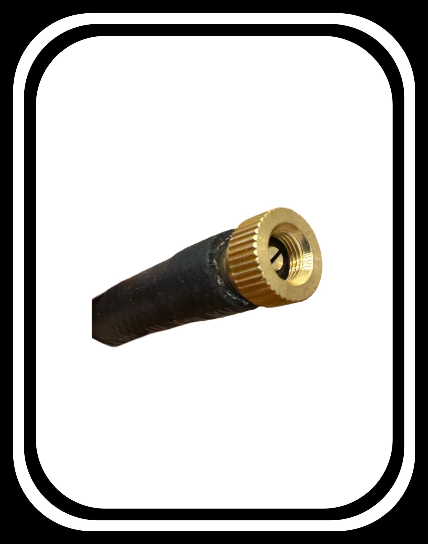 Schrader valve for direct connection to fuel rail